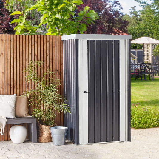 Galvanized Steel Outdoor Shed Waterproof Grey