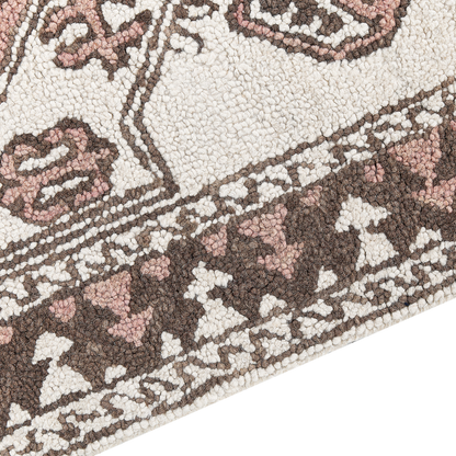 Hand Tufted Wool Area Rug 80 x 150cm Multicolour Geometric
