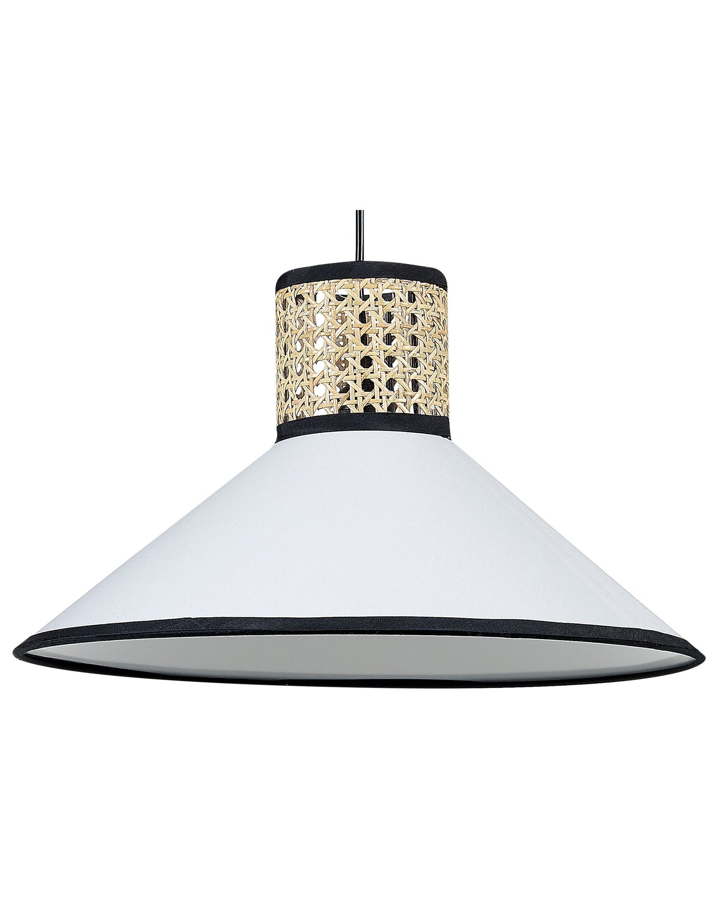 Pendant Lamp Natural White Rattan Shade Hanging Light