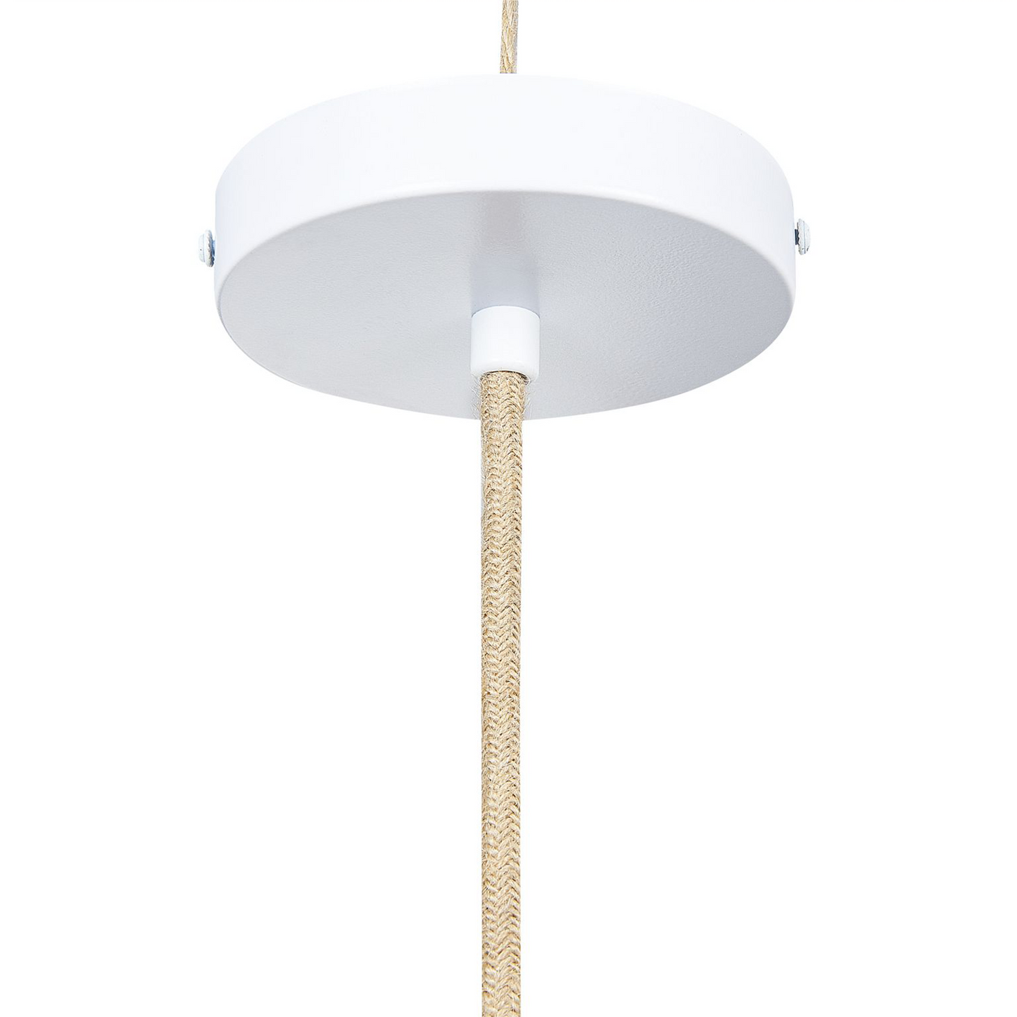Pendant Lamp Natural Beige Rattan Double Shade Boho Light