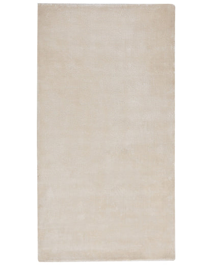 Loom & Lane Light Beige Viscose Area Rug 80 x 150cm Tufted