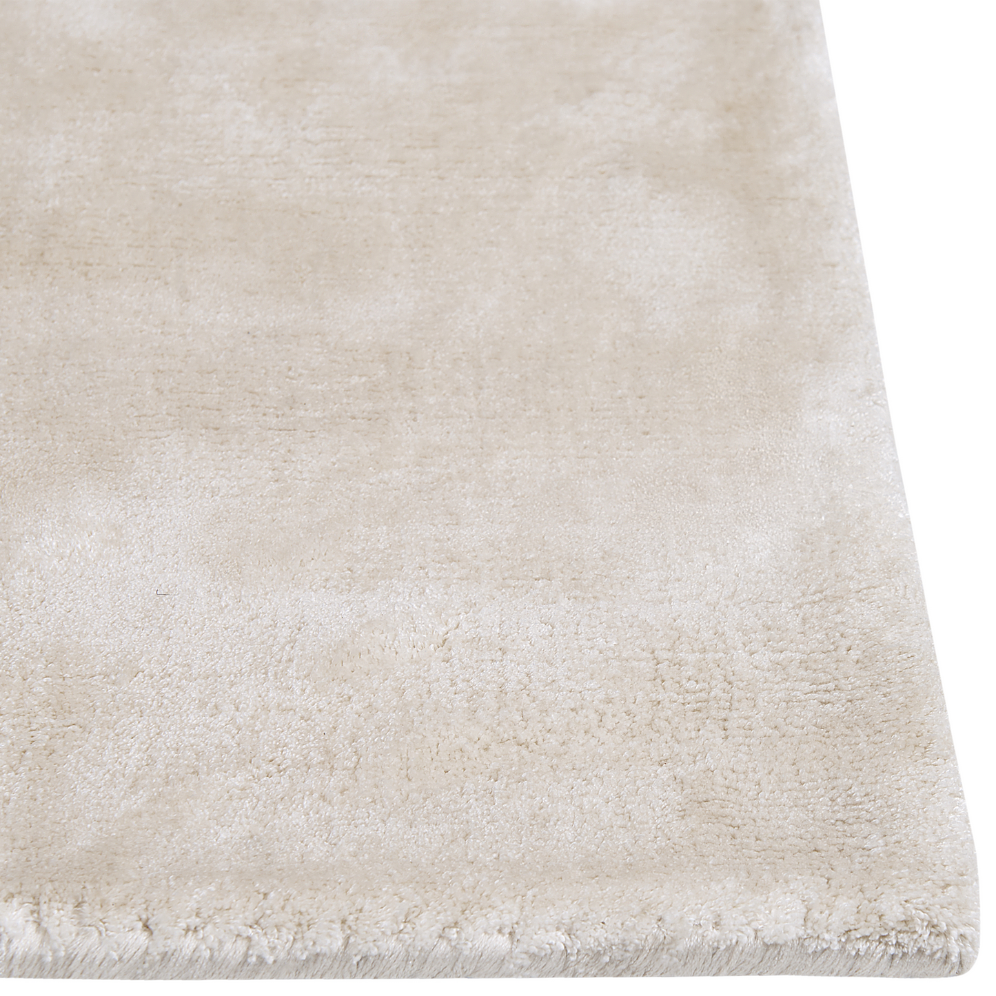 Loom & Lane Light Beige Viscose Area Rug 80 x 150cm Tufted