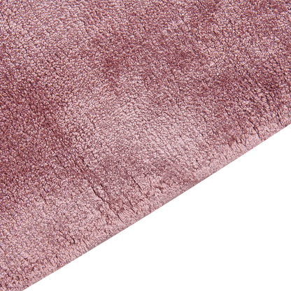 Pink Viscose Area Rug 80 X 150cm Tufted Low Pile Modern