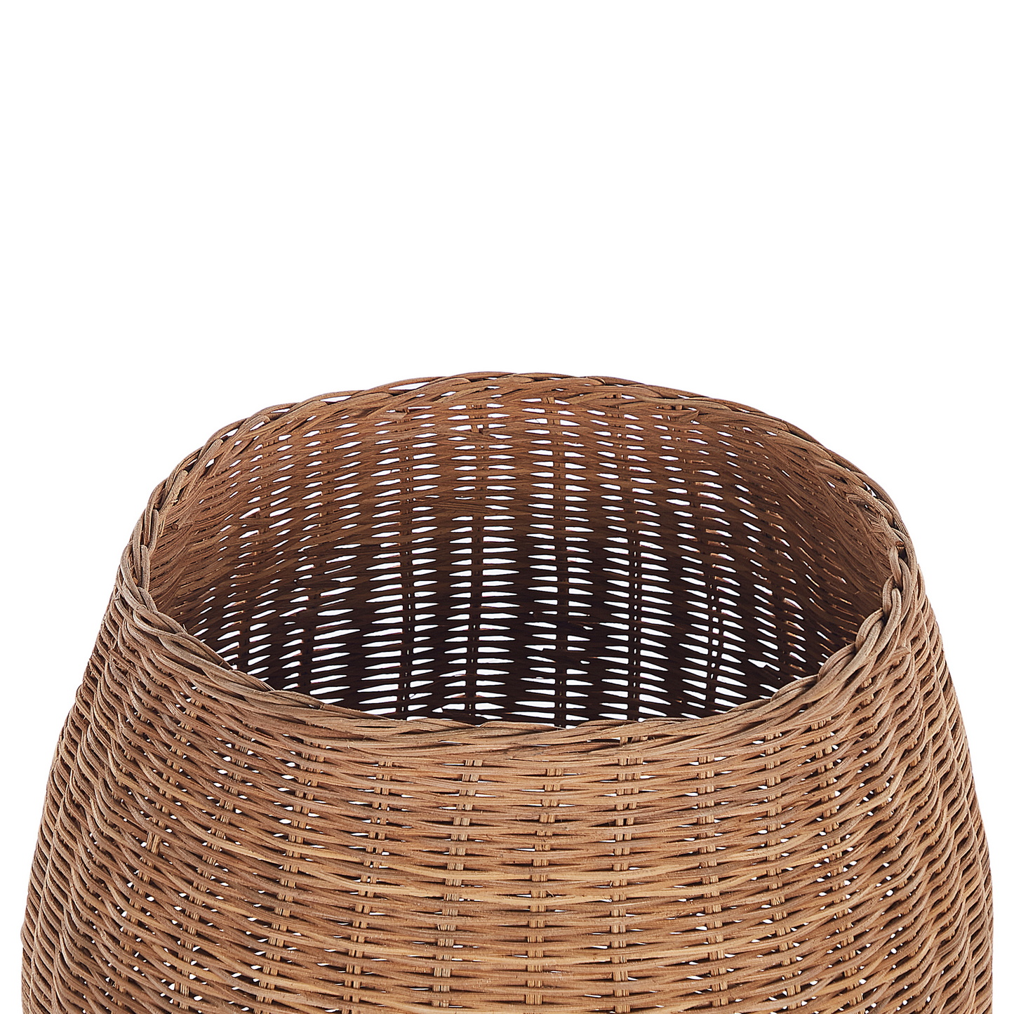 Pear Shaped Wicker Basket Natural Toy Hamper For Kids