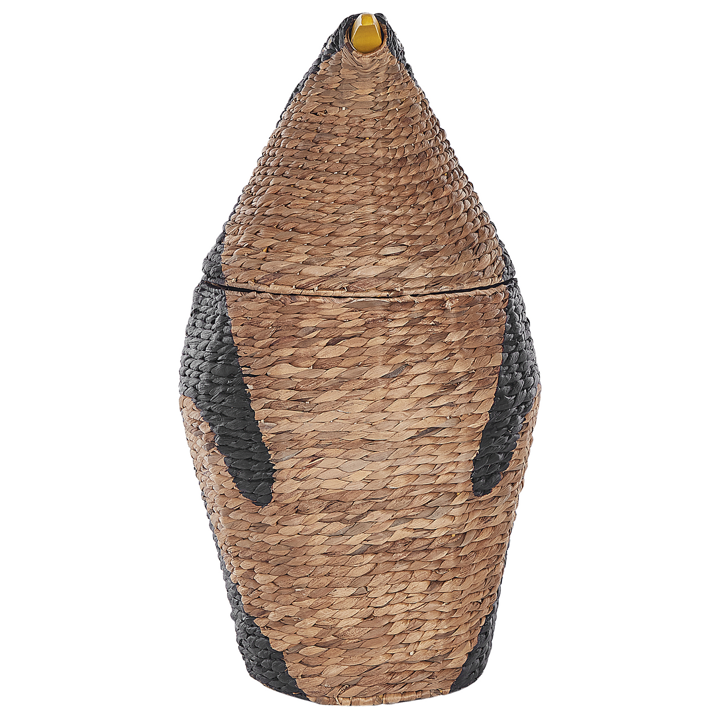 Penguin Shaped Wicker Basket Toy Hamper Natural Water Hyacinth For Kids Room