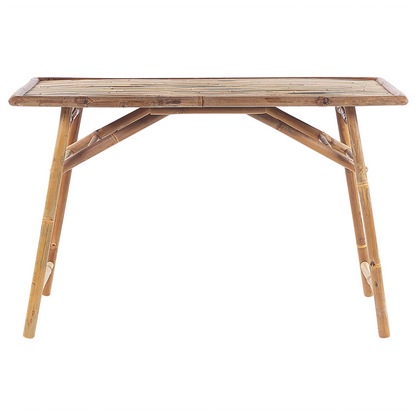 Folding Garden Dining Table 120 X 70cm Light Brown