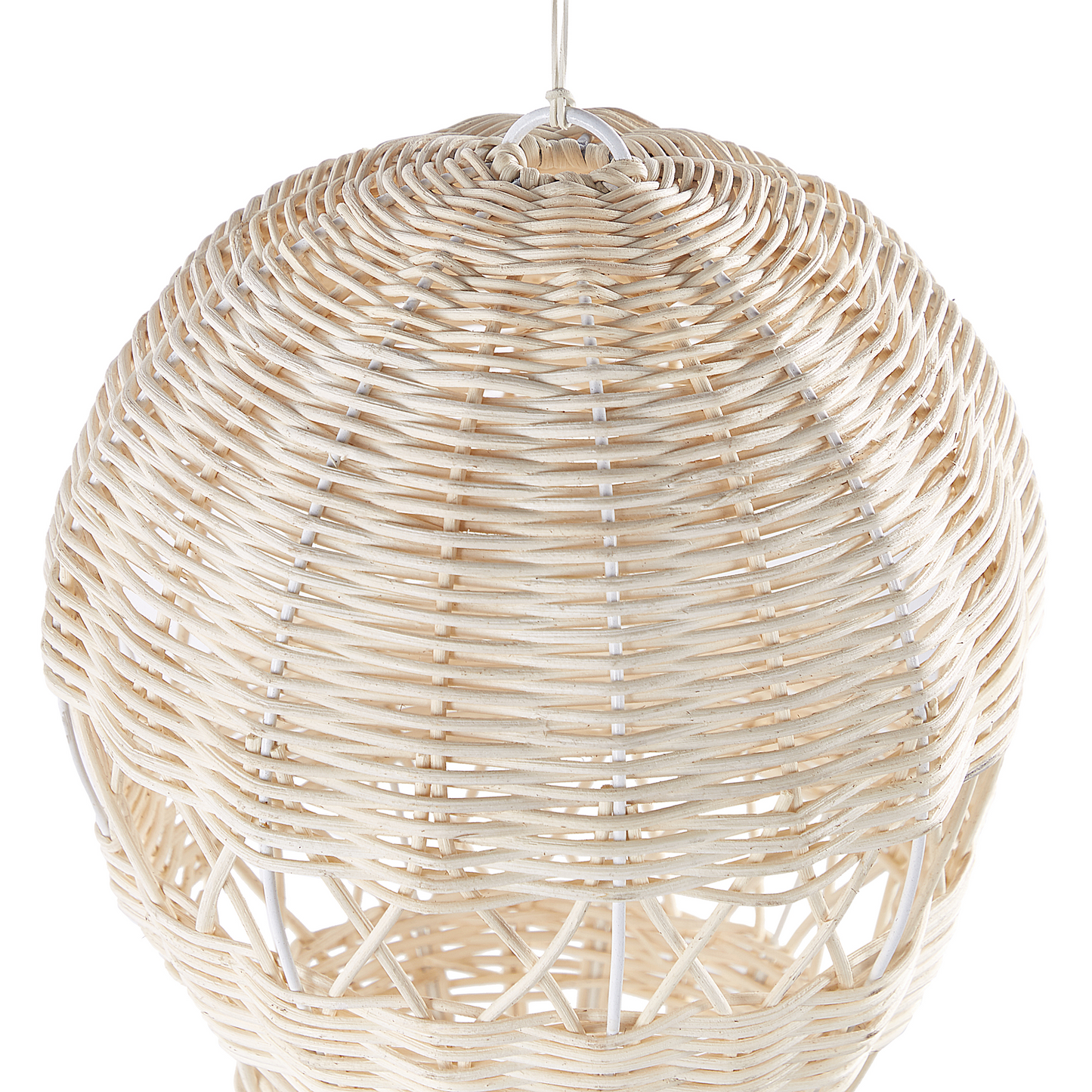Lattan Hot Air Balloon Hanging Decor Handmade For Kids Room Natural