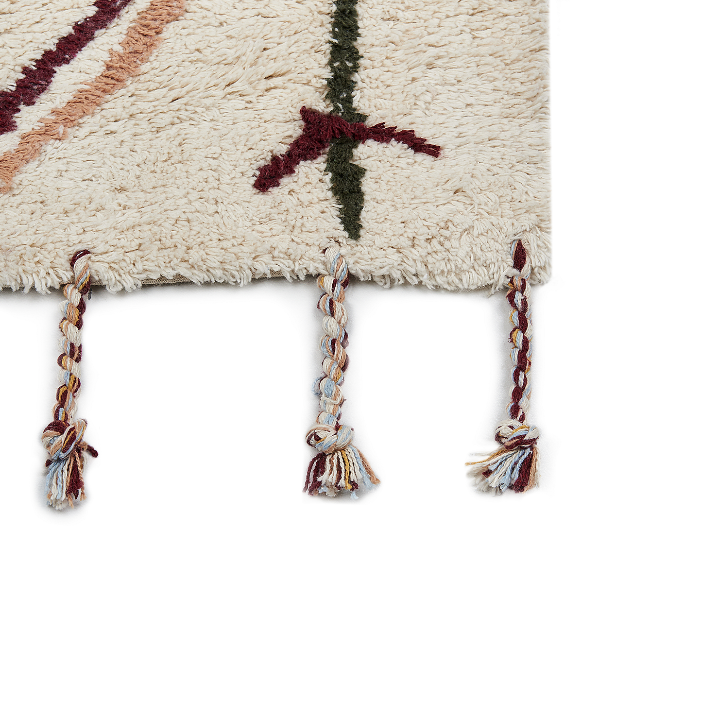 Hand Tufted Multicolour Cotton Area Rug 80 x 150cm