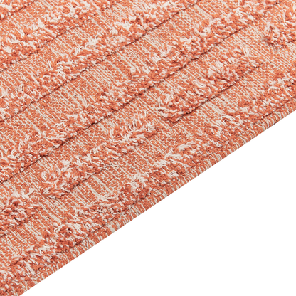 Rugs Hand Tufted Orange Cotton Area Rug 160 x 230cm Boho Modern