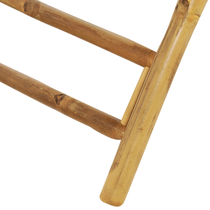 Bamboo Bistro Folding Parasol Table Natural Wood 85 x 80cm Outdoor Coffee Table
