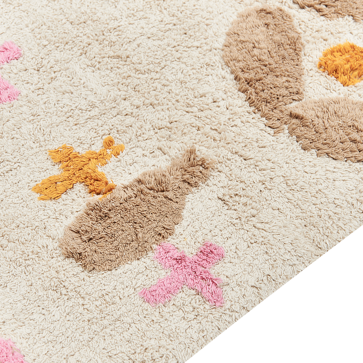 Area Rug Multicolour Cotton 80 x 150cm With Tassels