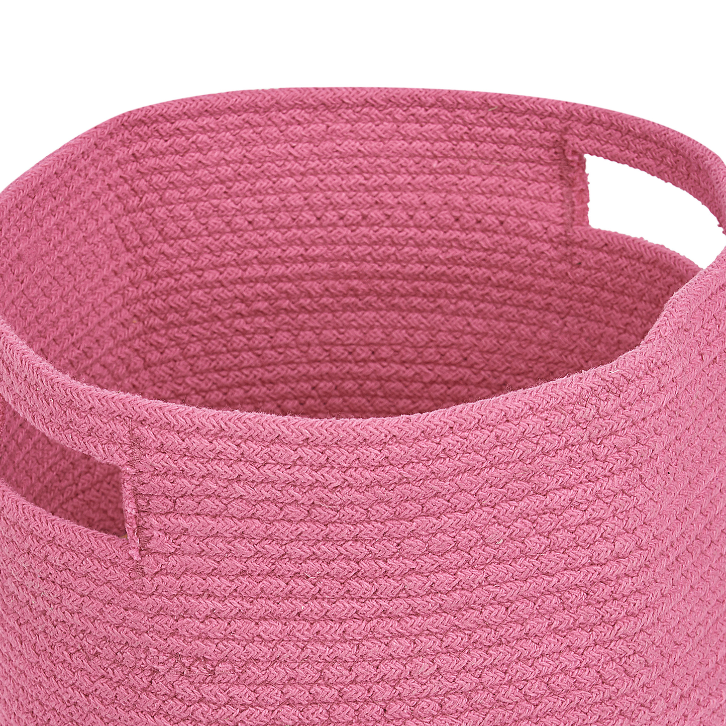 Pink Braided Storage Baskets Set of 2