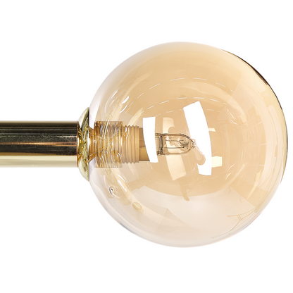 Lighting Pendant Lamp Gold Steel And Glass 10 Lights Modern Ceiling Light