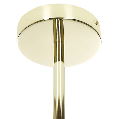 Lighting Pendant Lamp Gold Steel And Glass 10 Lights Modern Ceiling Light