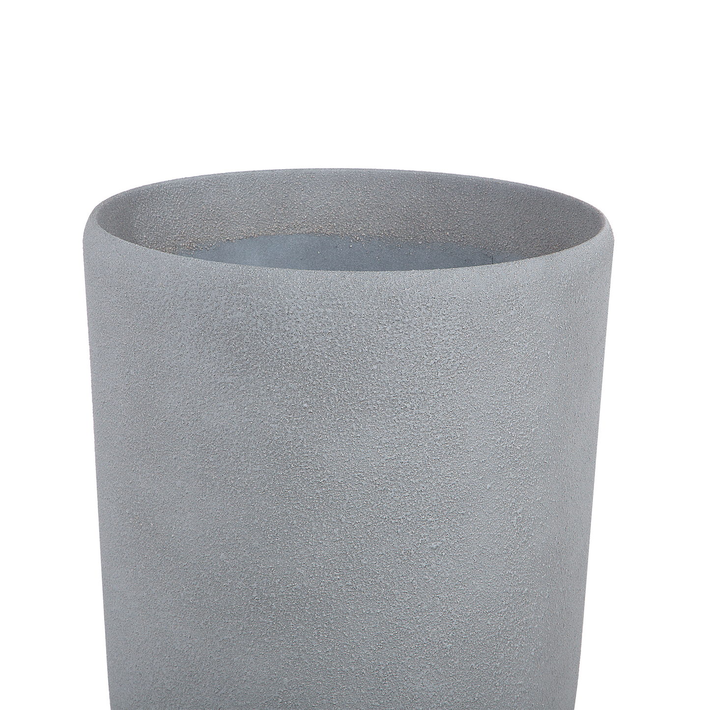 Grey Stone Tall Plant Pots Set Of 2 Modern Planters 42 x 23cm