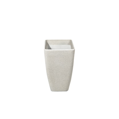 Beige Stone Plant Pots Set of 2 60 x 27 x 41cm Modern Outdoor