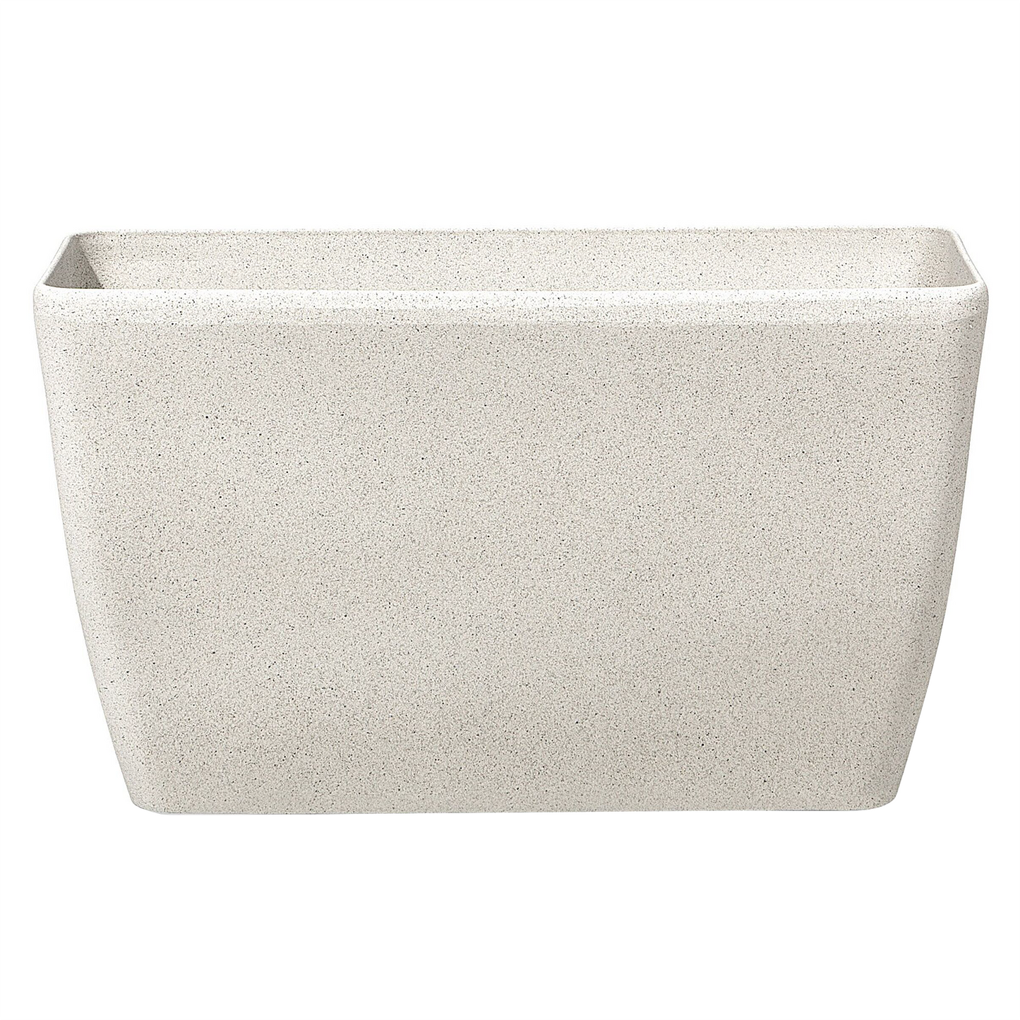 Beige Stone Planter Set 74 x 32 x 45cm Minimalist Outdoor