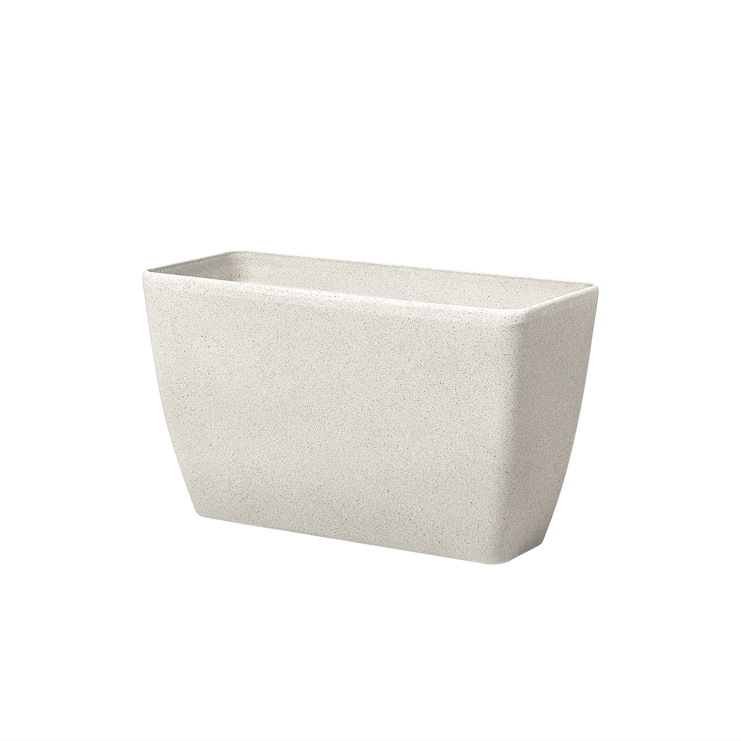 Beige Stone Planter Set 74 x 32 x 45cm Minimalist Outdoor