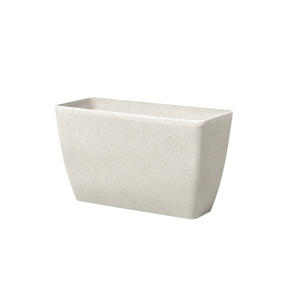 Beige Stone Planter Set 74 x 32 x 45cm Minimalist Outdoor