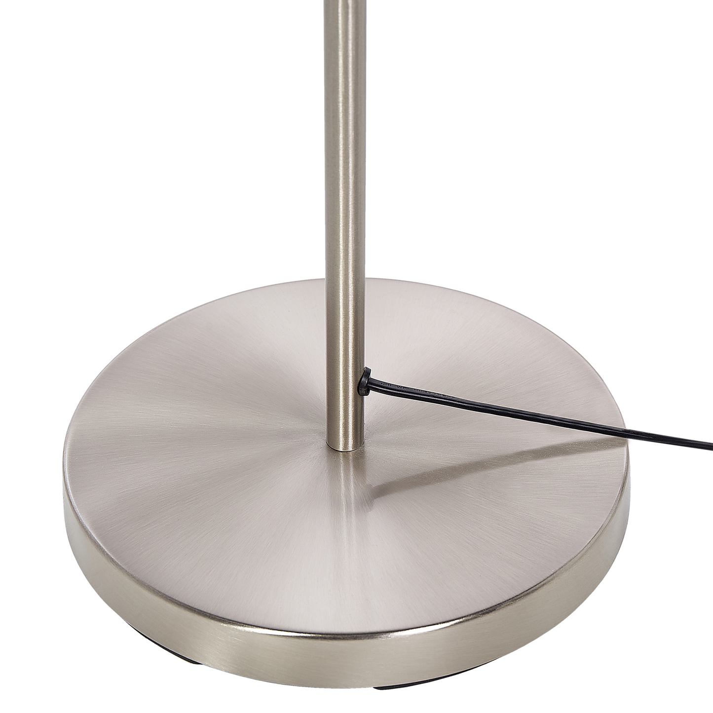 Floor Lamp Silver Glass 3 Round Smoked Shades