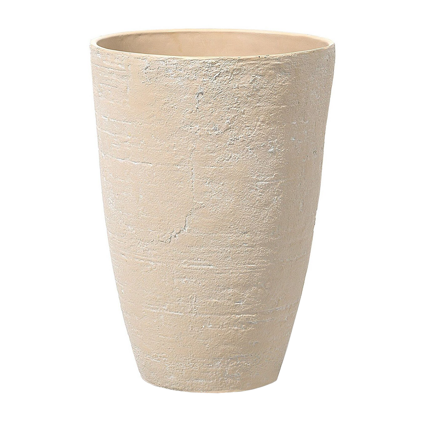 Plant Pots Beige Stone Polyresin 43 x 43 x 60cm Indoor Outdoor