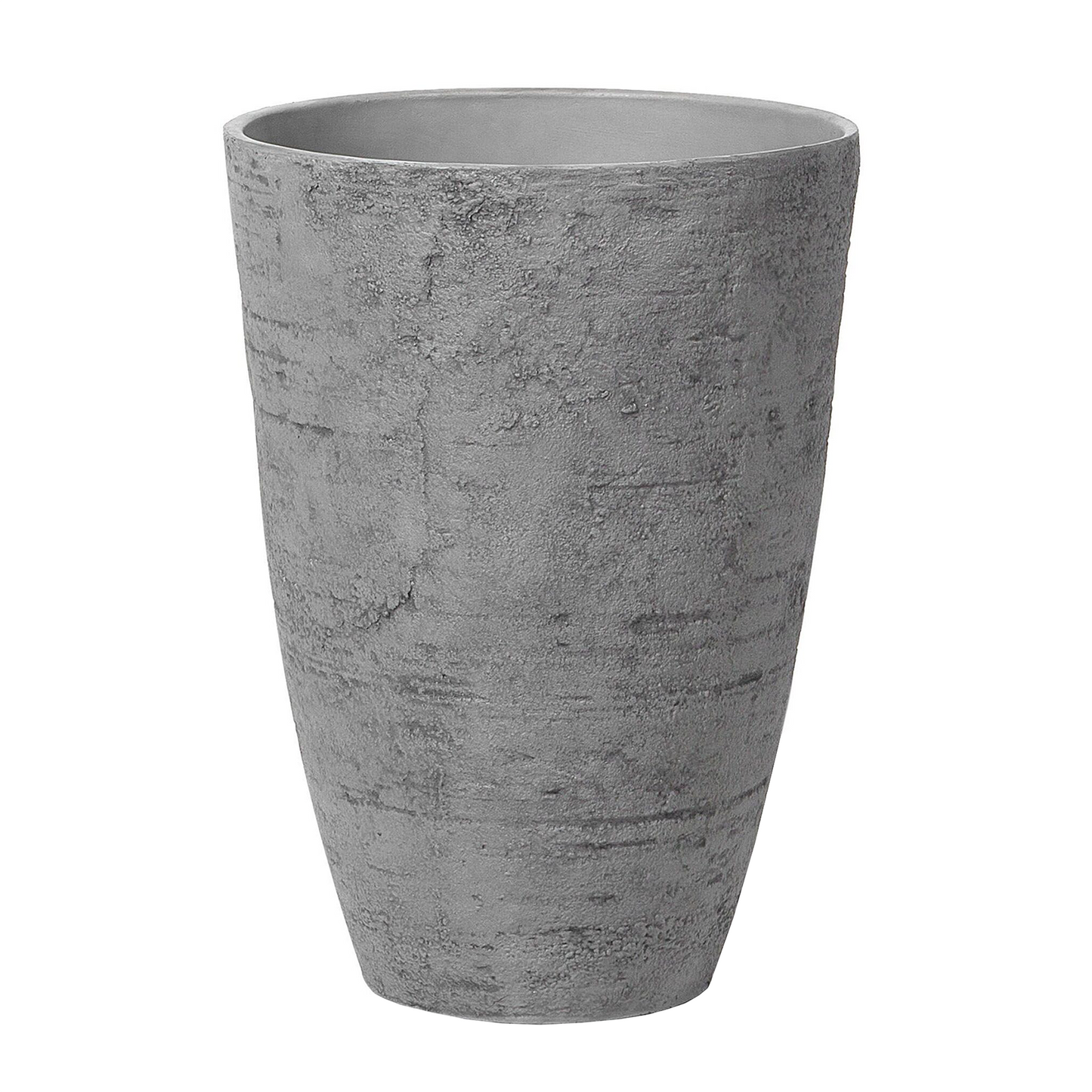 Greystone Plant Pot Tall Grey Stone 43 x 43 x 60cm Indoor Outdoor