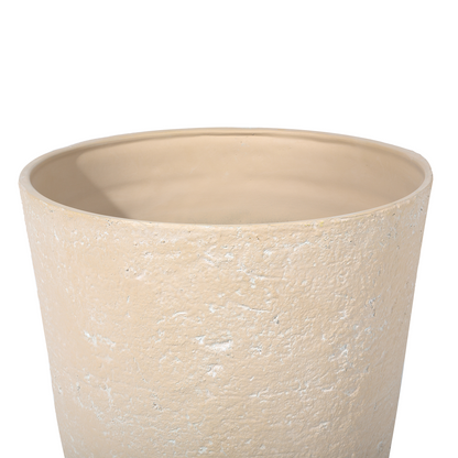 Plant Pots Beige Stone Polyresin 43 x 43 x 60cm Indoor Outdoor