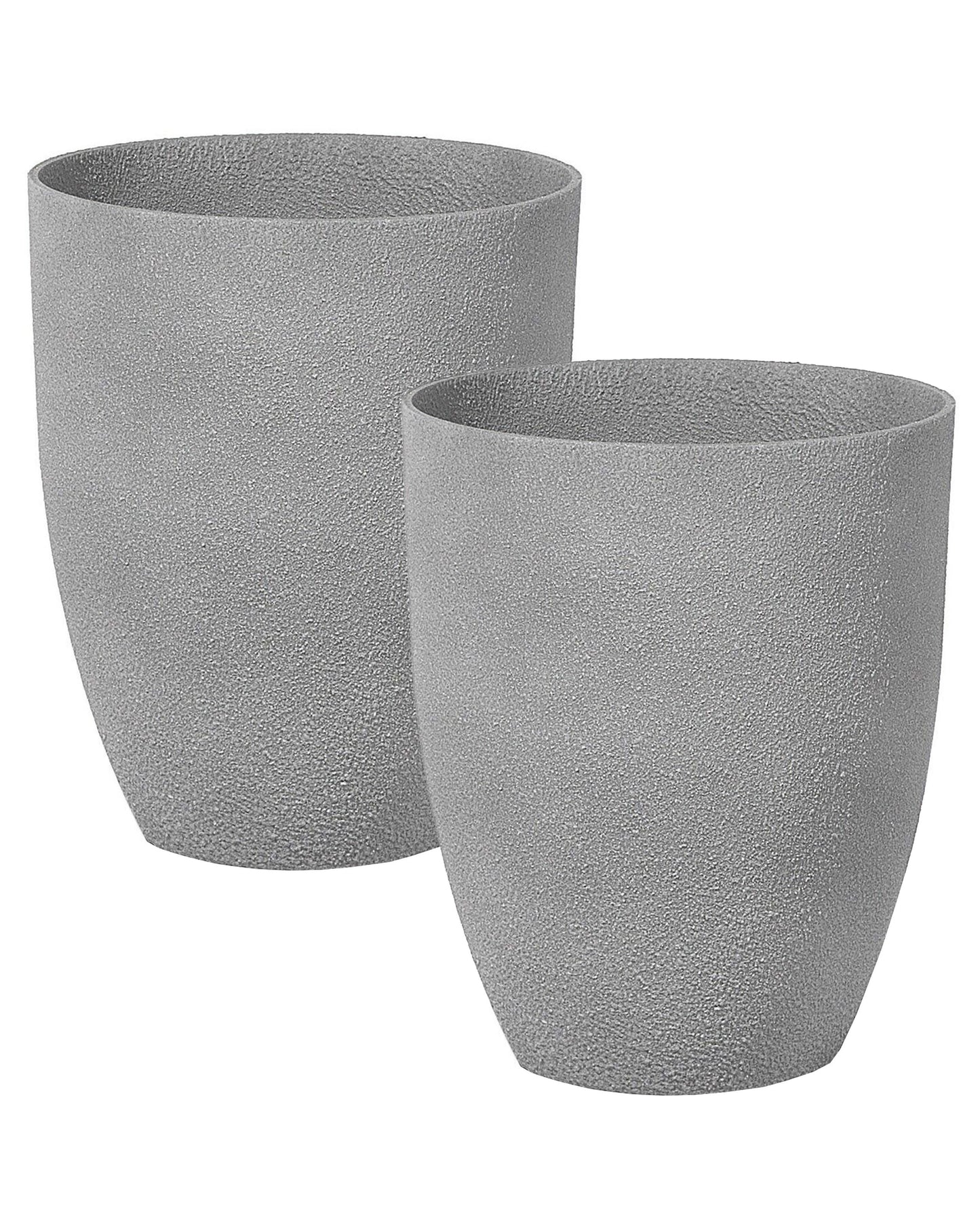Stone Grey Polyresin Plant Pot 35 x 35 x 42cm Indoor Outdoor