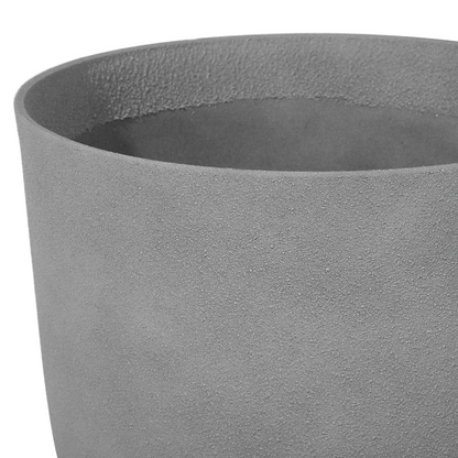 Grey Stone Polyresin Indoor Outdoor Planter Set Of 2 43 x 52