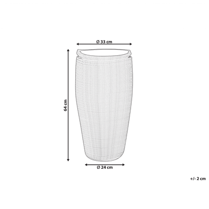 Luma Cotton Braided Storage Basket White Black Laundry Hamper