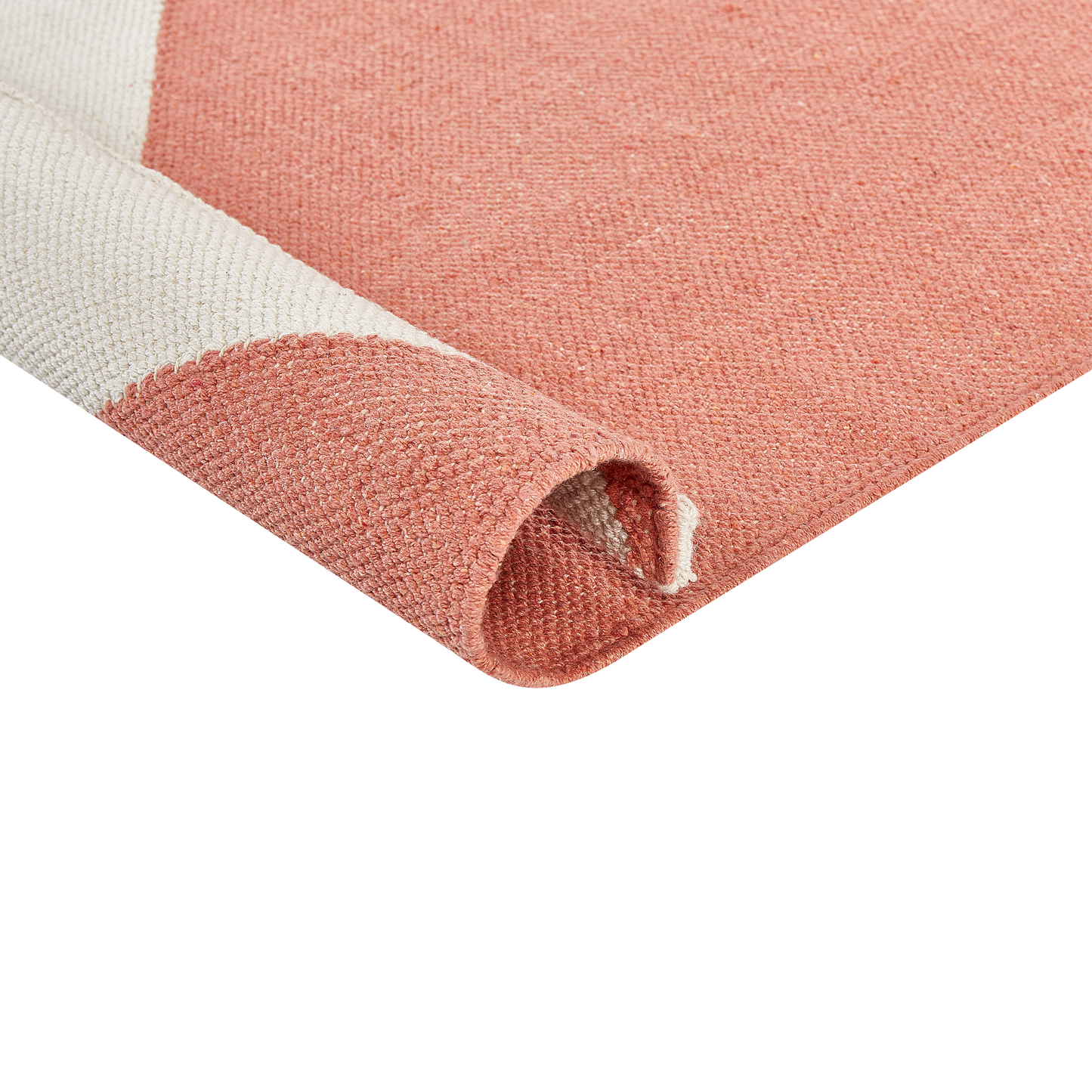 Handwoven Multicolour Cotton Area Rug 140 x 200 Modern Design