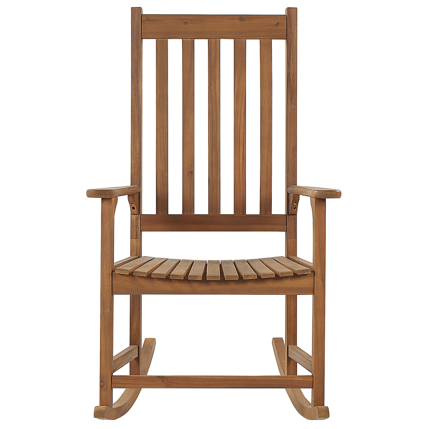 Rustic Acacia Rocking Chair Light Brown 66 X 77 X 110cm