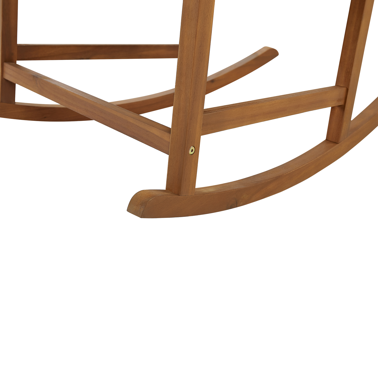 Rustic Acacia Rocking Chair Light Brown 66 X 77 X 110cm