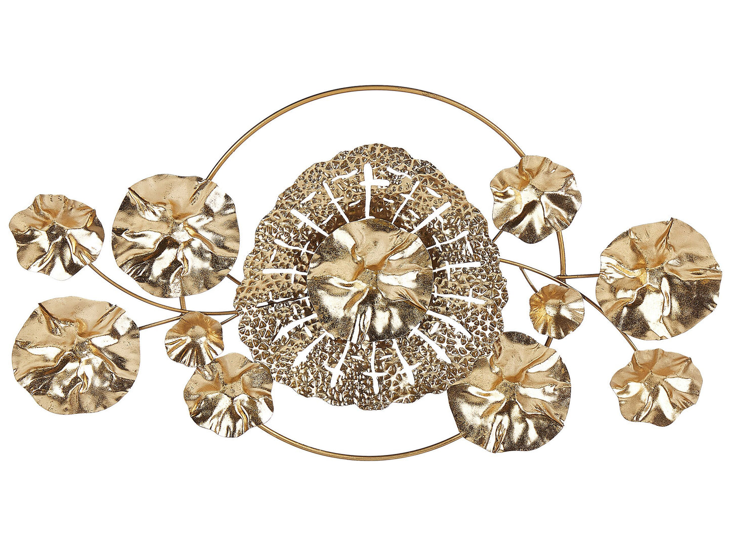 Home Gold Geometric Wall Sculpture Abstract Glam Modern