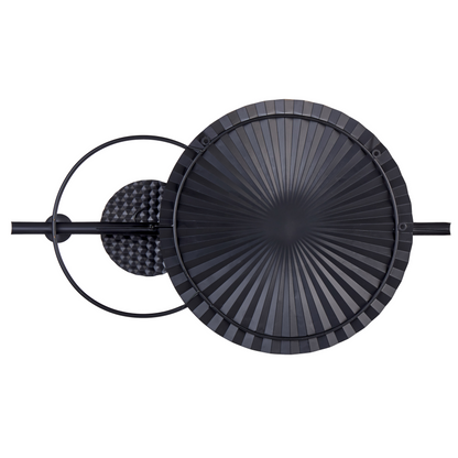 Geometric Black Gold Iron Wall Sculpture Modern Glam