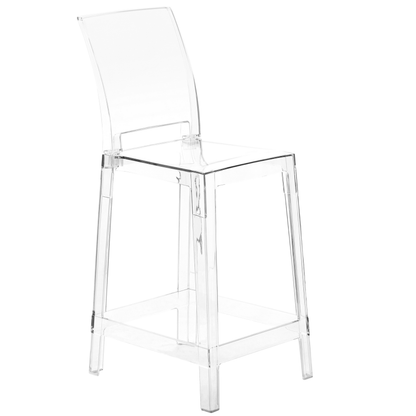 Transparent Bar Stools Set of 2 99cm Tall