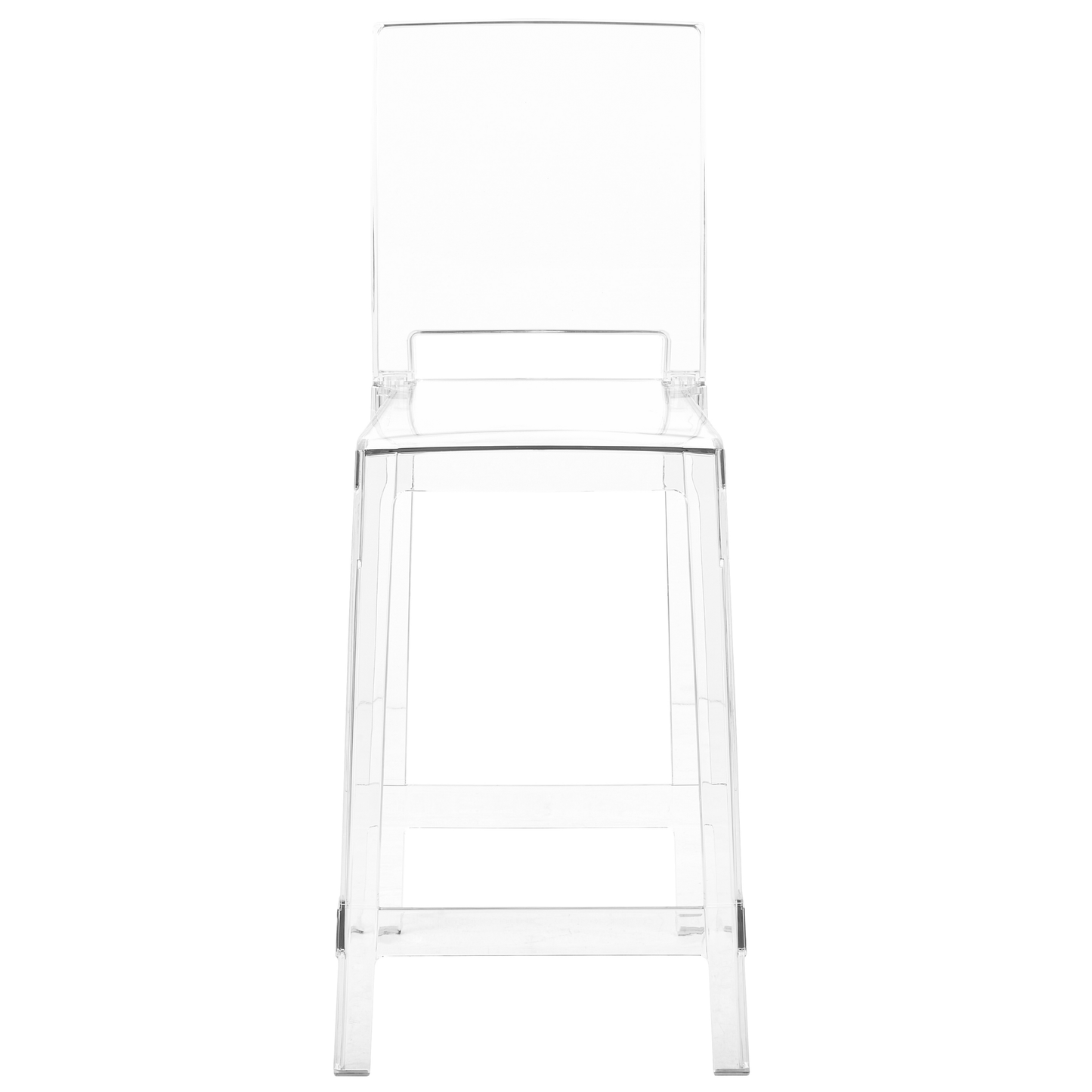 Transparent Bar Stools Set of 2 99cm Tall