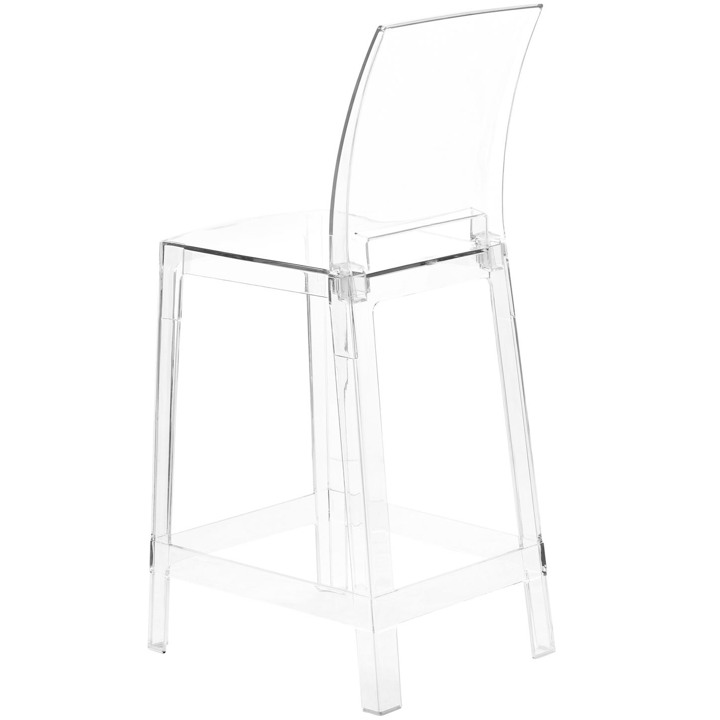 Transparent Bar Stools Set of 2 99cm Tall