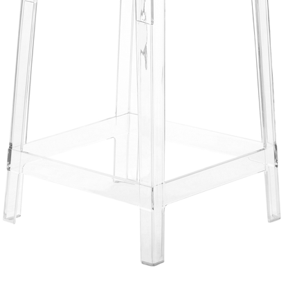 Transparent Bar Stools Set of 2 99cm Tall