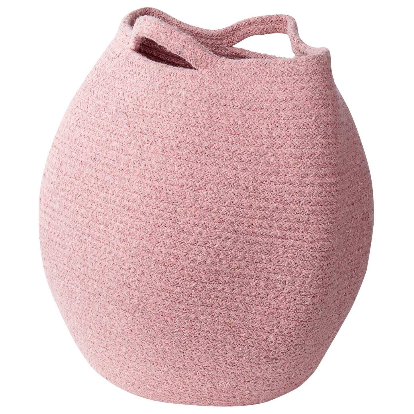 Pink Cotton Handwoven Storage Baskets 2 Pack 20 x 30cm