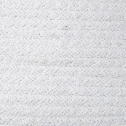 Handwoven Cotton Storage Baskets Set of 2 20 x 30cm White