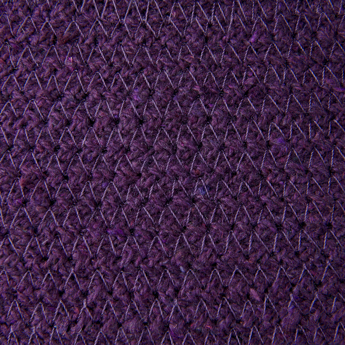 Handwoven Purple Cotton Storage Baskets Set of 2 20 x 30cm