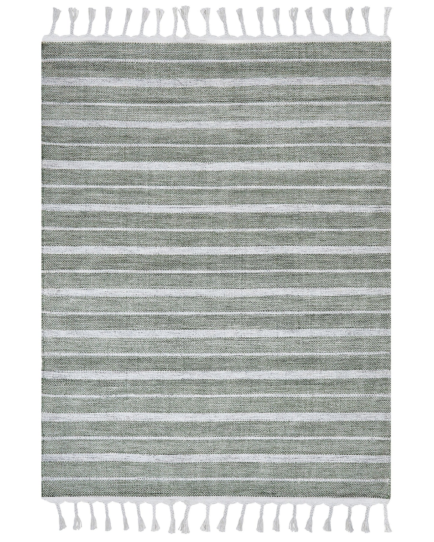 Green Area Rug 160 x 230cm Stripe Modern Indoor Outdoor