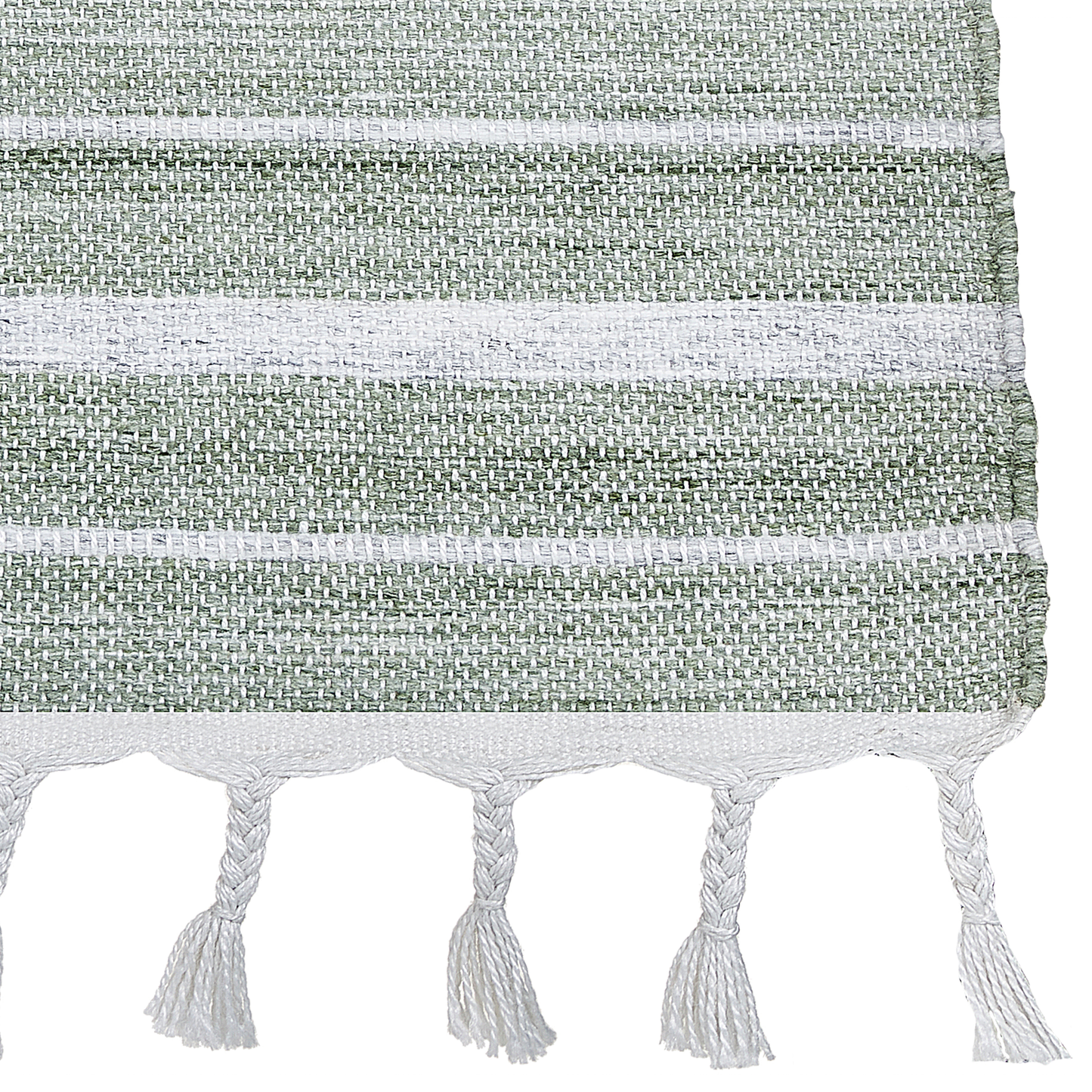 Green Area Rug 160 x 230cm Stripe Modern Indoor Outdoor