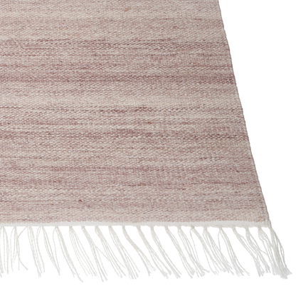 Recycled PET Outdoor Rug Light Red 160 x 230 Fringe