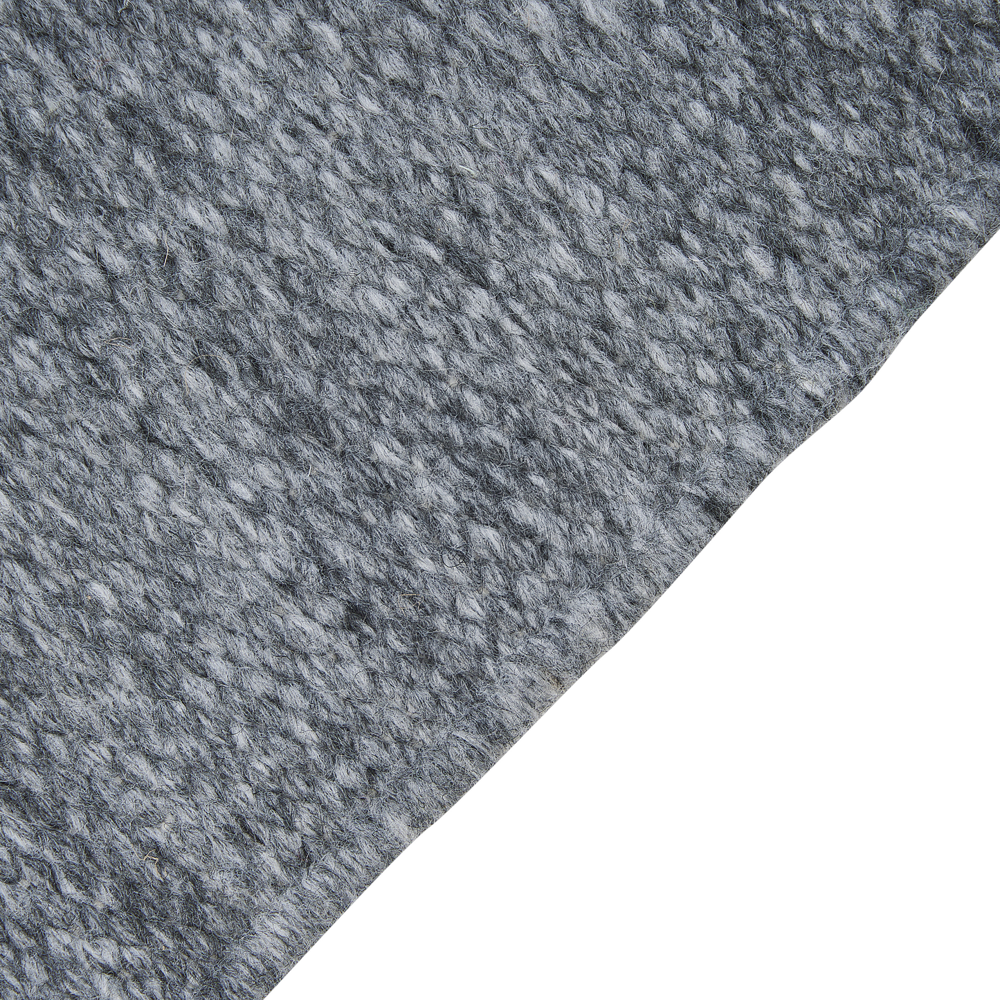 Area Rug Grey Recycled PET 160 X 230cm Indoor Outdoor With Fringe Durable and Easy Clean