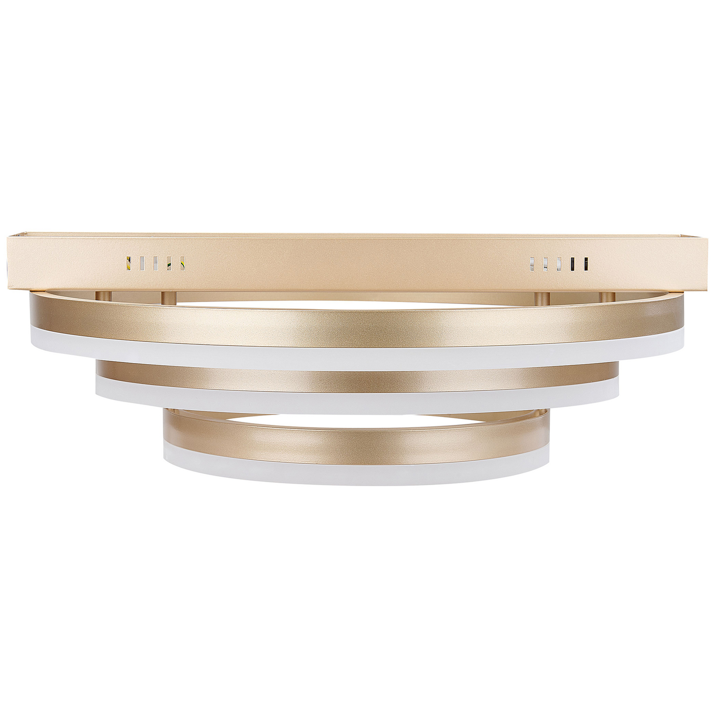 PS Ceiling Lamp Gold Aluminum Integrated LED Lights Round Shape Decorative Modern Glamour Lighting