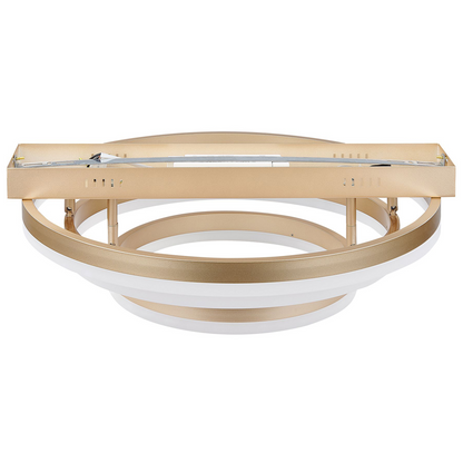 PS Ceiling Lamp Gold Aluminum Integrated LED Lights Round Shape Decorative Modern Glamour Lighting