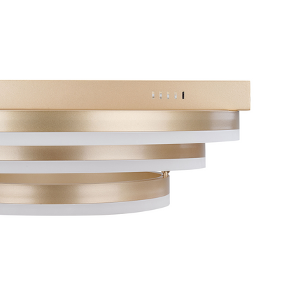 PS Ceiling Lamp Gold Aluminum Integrated LED Lights Round Shape Decorative Modern Glamour Lighting