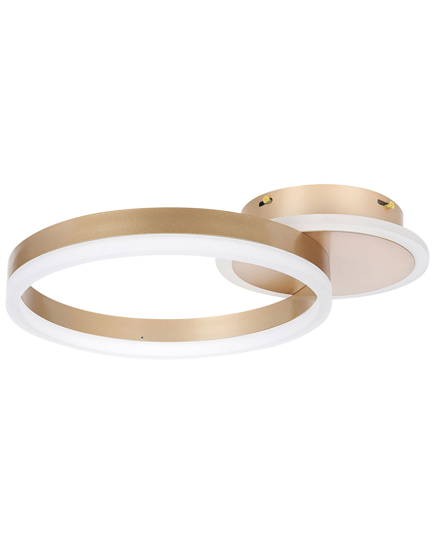 Lighting LED Ring Ceiling Lamp Gold Aluminum Minimalist Circle Ring With Round Base
